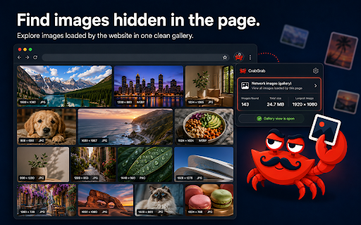 CrabGrab — Descargar imágenes en máxima resolución screenshot