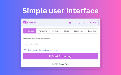 IG Email Extractor - Email Scraper and Extractor for Instagram screenshot