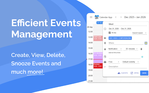 Calendar App - Application for Google Calendar™ screenshot