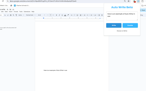 Auto Write screenshot