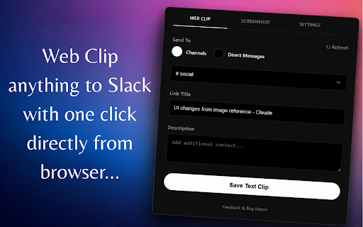Gmail to Slack - Webclipper, Screenshot screenshot