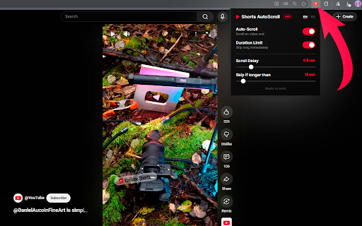 Youtube Shorts AutoScroll screenshot