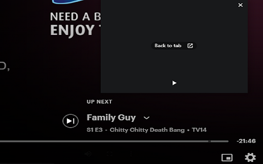 Hulu Picture In Picture [QVI] screenshot