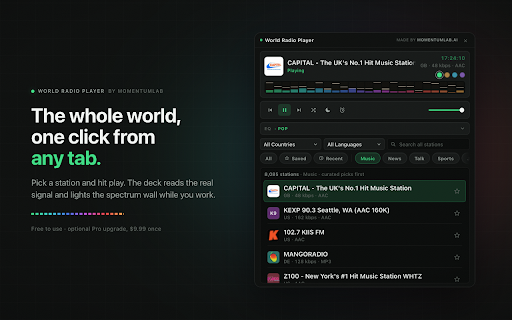 World Radio Player - Live Stations & Music screenshot