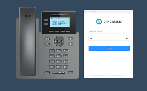 Grandstream GRP Click2Dial screenshot