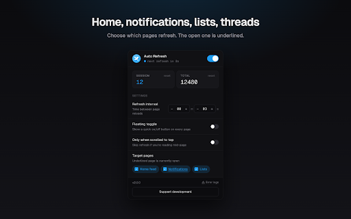 X (Twitter) Auto Refresher screenshot