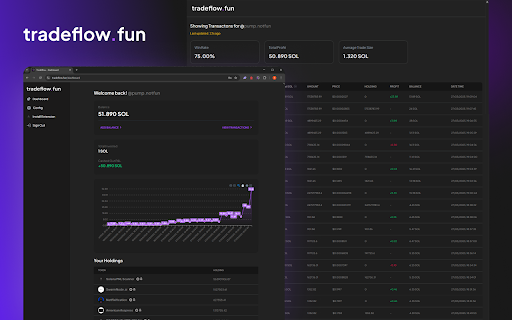 TradeFlow.fun screenshot