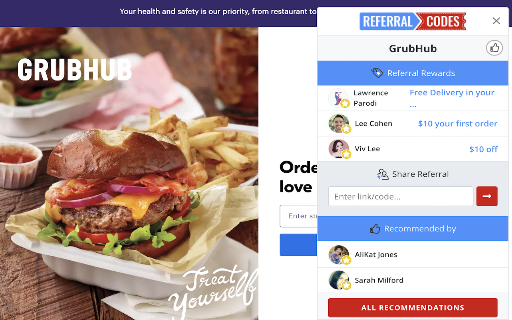 Referral Codes Reminder screenshot