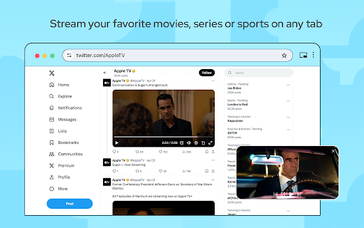 Picture in Picture - floating video player screenshot