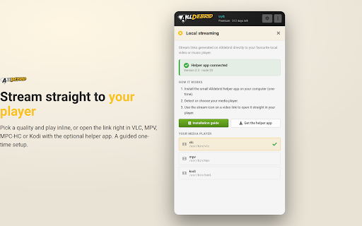AllDebrid Extension screenshot