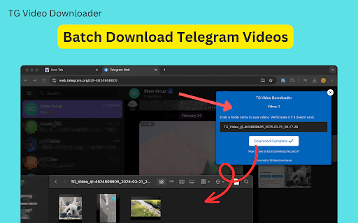TG Video Downloader - Batch Download Telegram Videos screenshot