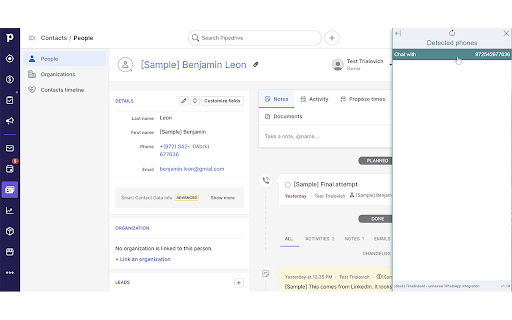 TimelinesAI - WhatsApp to CRM screenshot