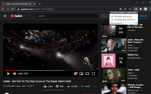 Turn Off YouTube Autoplay Next & Annotations screenshot