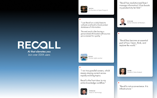 Recall | Your Knowledge is Your Edge screenshot