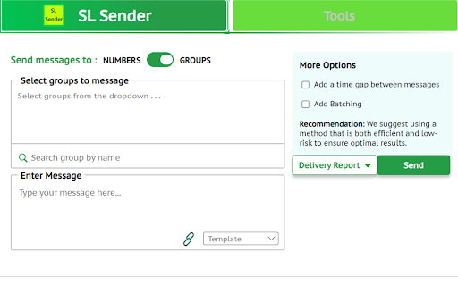 SL Sender screenshot