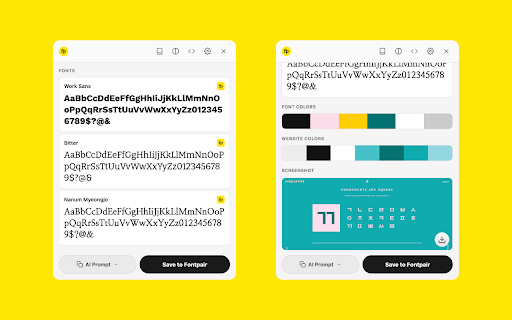 Fontpair screenshot