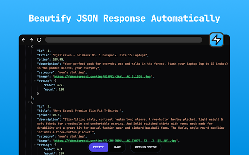 JSON Pretty screenshot