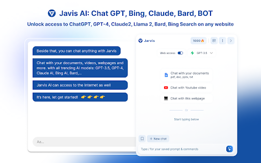Jarvis AI Assistant — AI Copilot for Your Browser screenshot