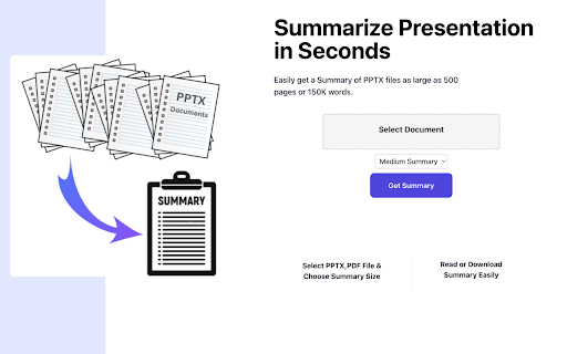 Presentation Summarizer screenshot