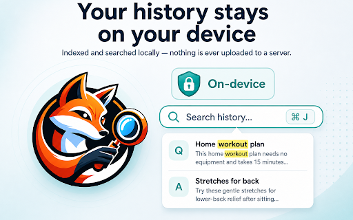 AI Chat Conversation History Search screenshot
