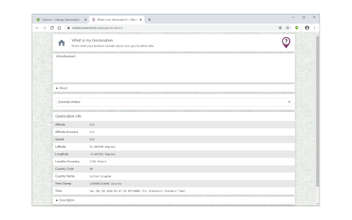 Change Geolocation (Location Guard) screenshot