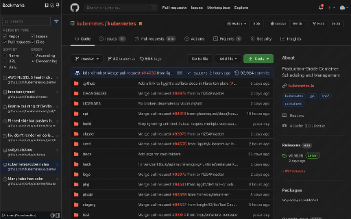 Octotree - GitHub code tree screenshot