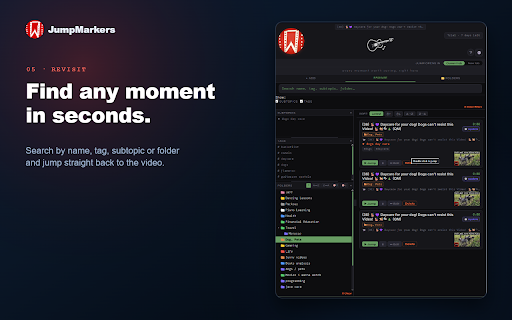 JumpMarkers screenshot