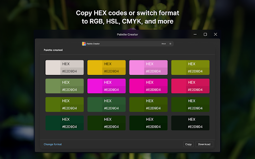 Palette Creator screenshot
