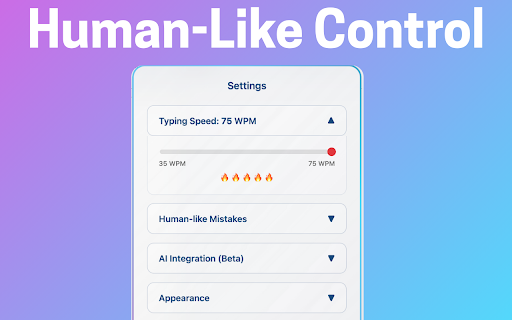 Typster - Human Auto Typer for Google Docs screenshot