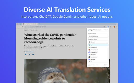 LightPDF Translator - Free AI Translator screenshot