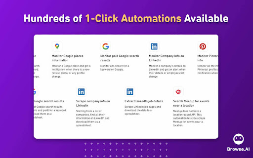 Browse AI: Fast Web Scraping & Monitoring screenshot