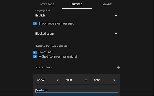 LiveTL - Translation Filter for Streams screenshot