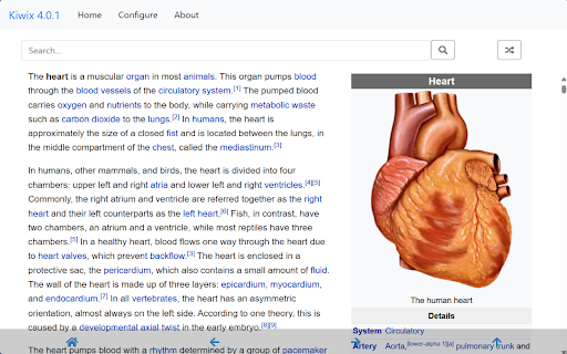 Kiwix JS Browser Extension screenshot