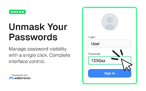Show Password - View password behind dots screenshot