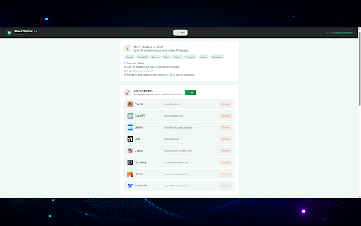 RecallFlow AI screenshot