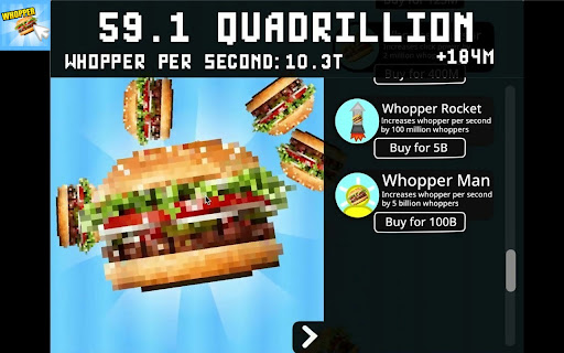Whopper Clicker : Click Game screenshot