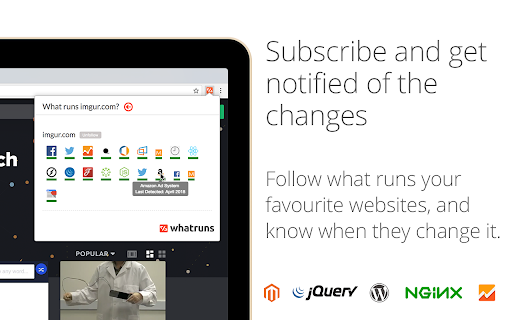 WhatRuns screenshot