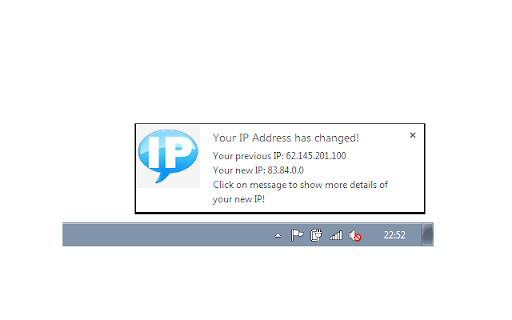 My IP address screenshot