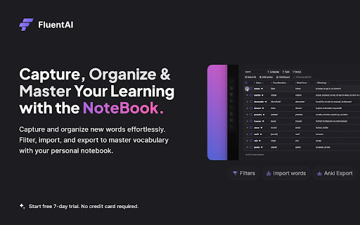 FluentAI: Dual Subtitles for Netflix & more screenshot