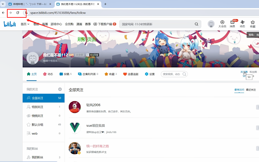 哔哩哔哩批量取消关注 screenshot