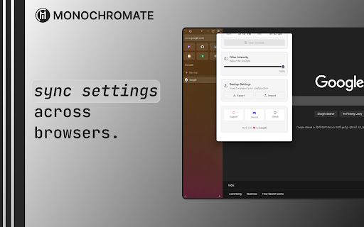 Monochromate - The Best Grayscale Extension screenshot