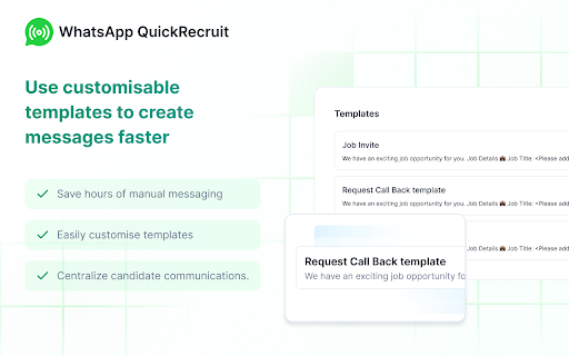 WA Quick Recruit by Job Hai screenshot
