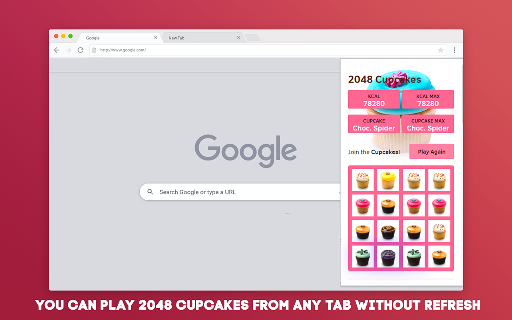 2048 Cupcakes Offline Game screenshot