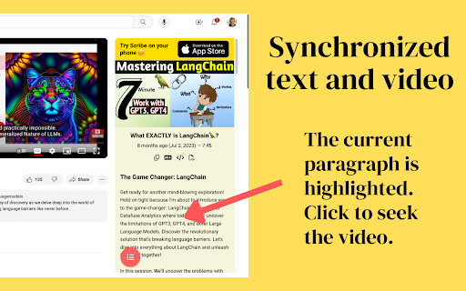 Scribe - Instant YouTube Transcripts screenshot