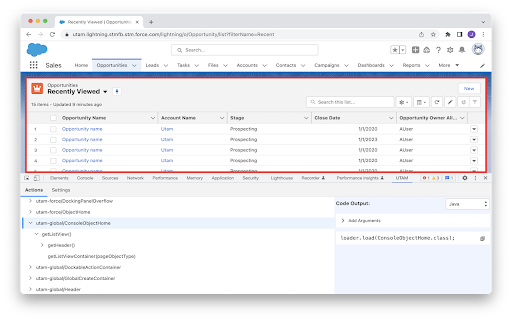 UTAM screenshot