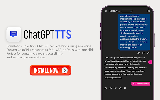 ChatGPT TTS screenshot
