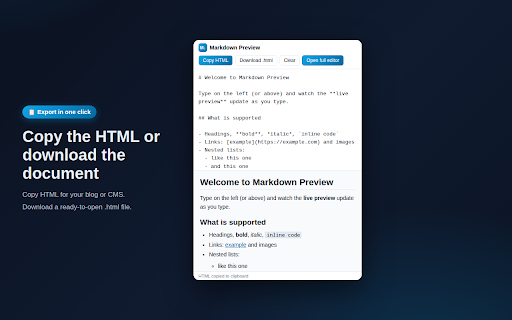 Markdown Preview - Live Editor & Viewer screenshot