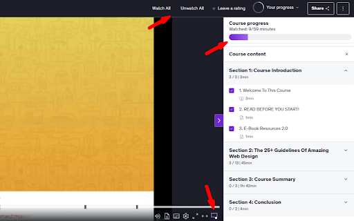 Udemy Watcher screenshot