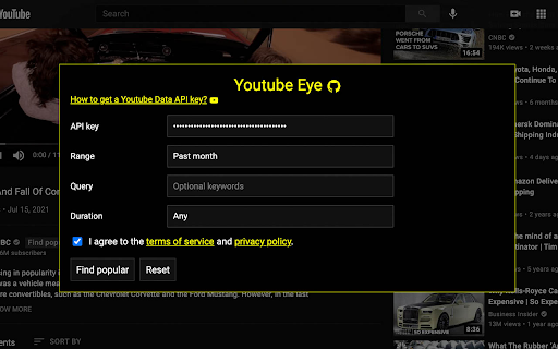 Search Youtube Comments and Channels screenshot