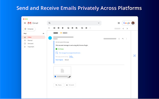 XQ Secure Gmail screenshot